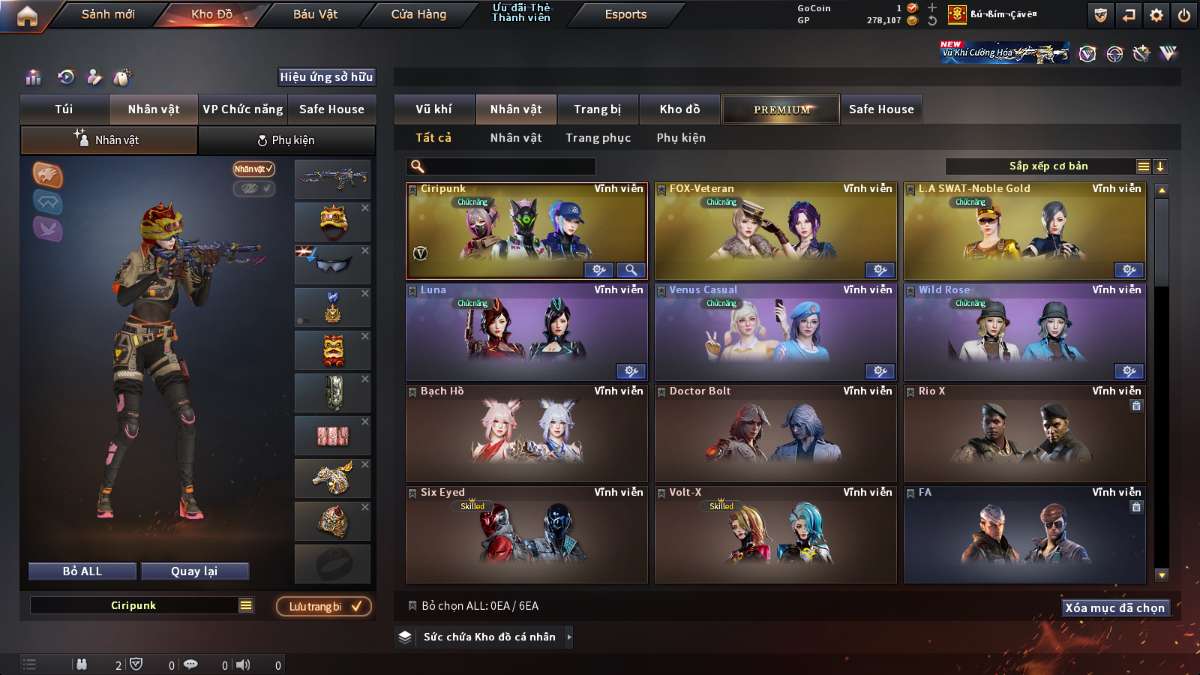 shop acc cf uy tin gia re